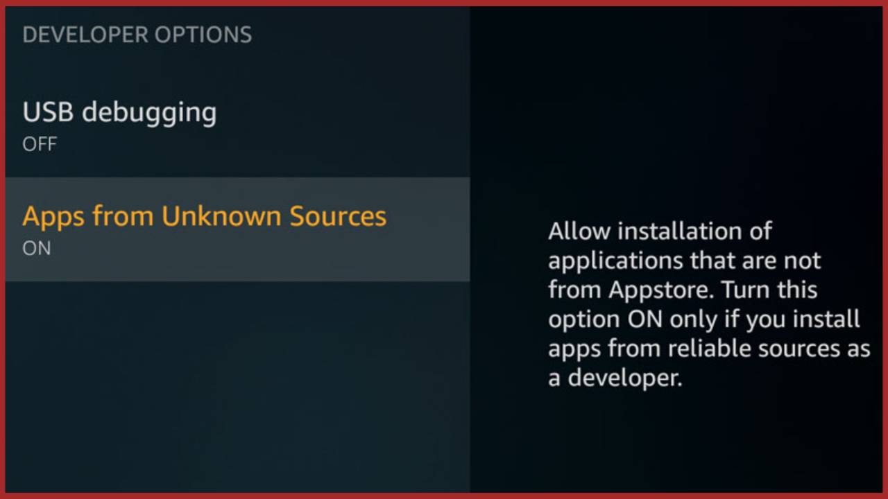 Enable Unknown Sources on Smart TV